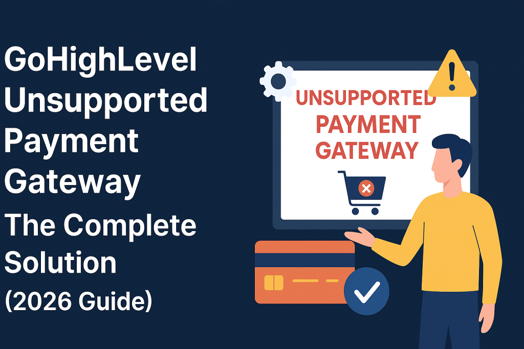 go high level unsupported payment gateway